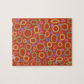 kleurig cirkelpatroon legpuzzel (Horizontaal)