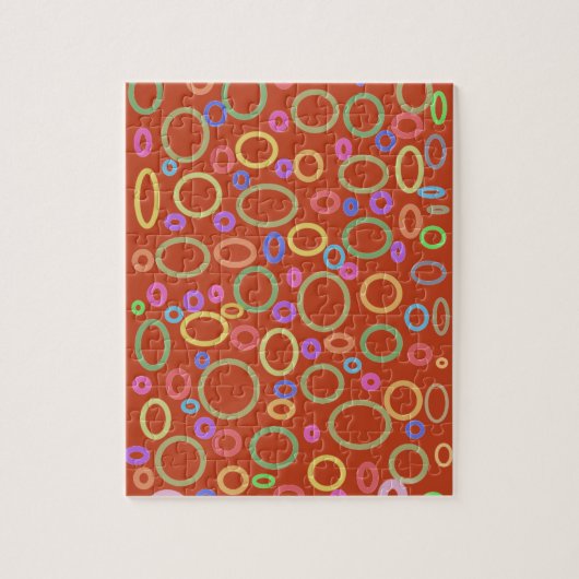 kleurig cirkelpatroon legpuzzel (Verticaal)