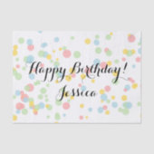 Kleurig confetti-tissuepapier voor cadeauverpakkin tissuepapier (Voorkant)