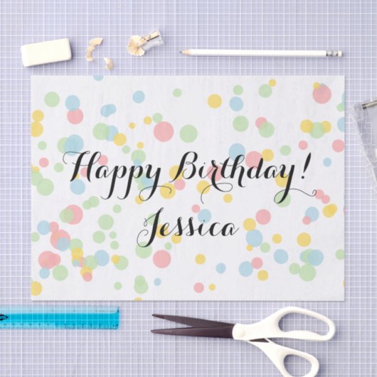 Kleurig confetti-tissuepapier voor cadeauverpakkin tissuepapier (Craft)