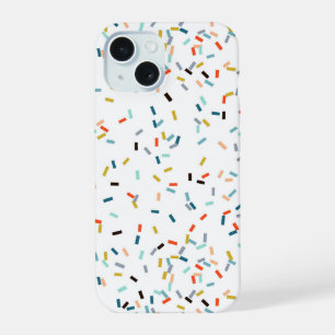 Kleurig Confetti Vallen Patroon iPhone 15 Case