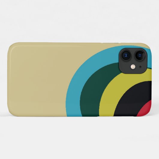 Kleurig curvepatroon Case-Mate iPhone case (Achterkant (horizontaal))