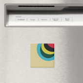 Kleurig curvepatroon magneet (Insitu (Vaatwasser))