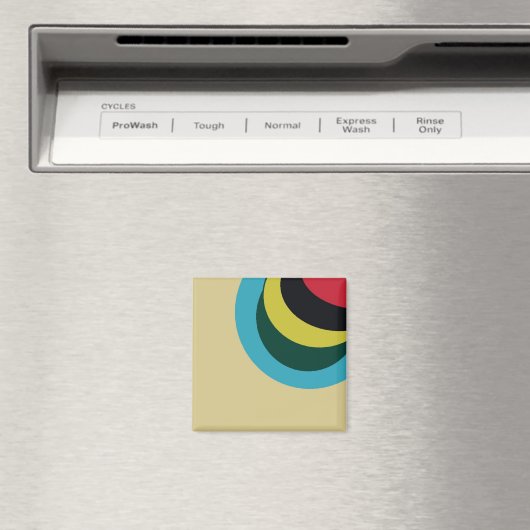 Kleurig curvepatroon magneet (Insitu (Vaatwasser))