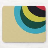 Kleurig curvepatroon muismat (Voorkant)