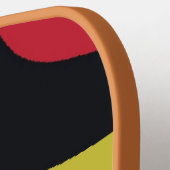 Kleurig curvepatroon pickleball paddle (Links Detail)