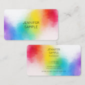 Kleurig design elegante Sjabloon Modern Trendy Visitekaartje (Voorkant / Achterkant)