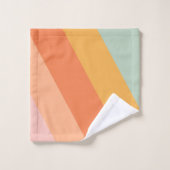 Kleurig diagonaal-bandrugleuning Snoep Bad Handdoek (Wasdoekje)