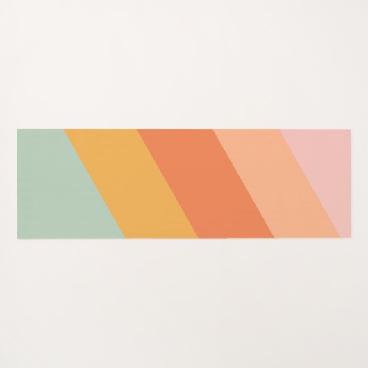 Kleurig diagonaal-bandrugleuning Snoep Yogamat (Achterkant (horizontaal))