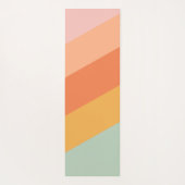 Kleurig diagonaal-bandrugleuning Snoep Yogamat (Achterkant)