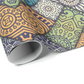 Kleurig diagonaal patroon cadeaupapier (Rol Hoek)