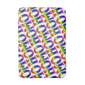 Kleurig diagonaal regenboogkleuren Homo Patroon Badmat (Voorkant Verticaal)