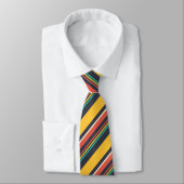 Kleurig diagonaal Stripspatroon Stropdas (Gebonden)