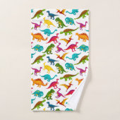 Kleurig Dinosauriwitontwerp Bad Handdoek (Handdoek)