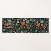  kleurig Ditsy Floral Black design Yogamat (Voorkant (horizontaal))