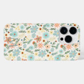  kleurig Ditsy Floral White Design iPhone Hoesje (Achterkant horizontaal)