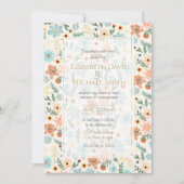  kleurig Ditsy Floral White Design Kaart (Voorkant)