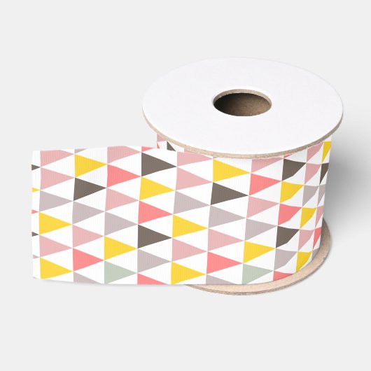 kleurig driehoekspatroon grosgrain lint (Spoel)