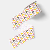 kleurig driehoekspatroon grosgrain lint (Achterkant)