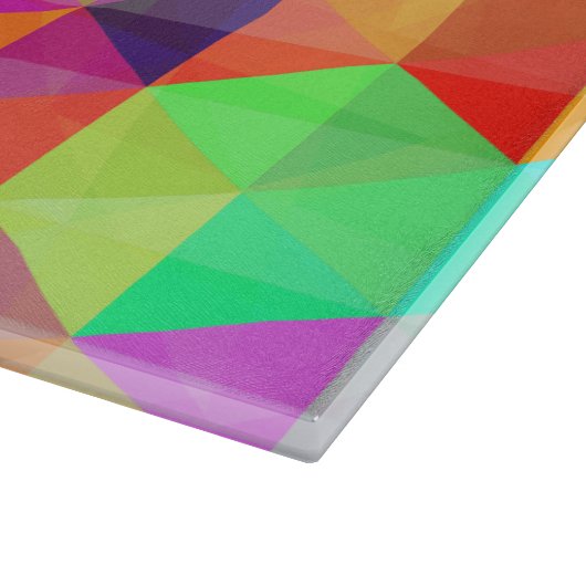 Kleurig driehoekspatroon snijplank (Hoek)