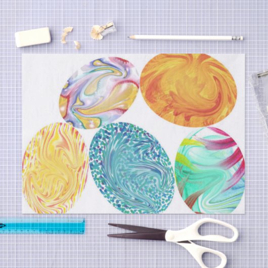 Kleurig Elegant Paaspapier Tissuepapier (Craft)