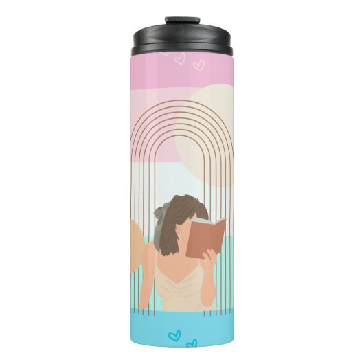 kleurig esthetisch thermosbeker (Voorkant)