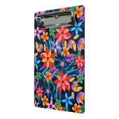 Kleurig exotisch Floral Patroon Mini Klembord (Angled2)