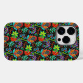 Kleurig exotische bloemen patroon, glazen kralen Case-Mate iPhone case (Achterkant (horizontaal))