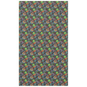 Kleurig exotische bloemen patroon, glazen kralen tafelkleed (Voorkant)