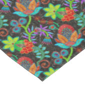 Kleurig exotische bloemen patroon, glazen kralen tafelkleed (Gekanteld)