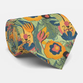 Kleurig exotische bloesem stropdas (Opgerold)