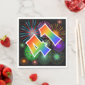 Kleurig Fireworks + Rainboogpatroon "41" Event # Servet (Insitu)