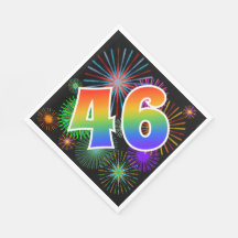 Kleurig Fireworks + Rainboogpatroon "46" Event #