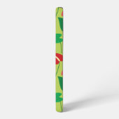 Kleurig flamingo bloespatroon samsung galaxy hoesje (Linkerkant)