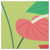 Kleurig flamingo bloespatroon stof (Close Up)