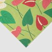 Kleurig flamingo bloespatroon tissuepapier (Detail)