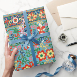 Kleurig flessenpatroon Verpakkingspapier Cadeaupapier