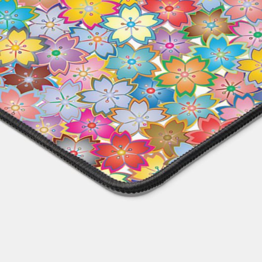 Kleurig Floral design Bureaumat (Hoek)