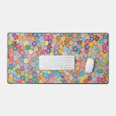 Kleurig Floral design Bureaumat (Keyboard & Muis)