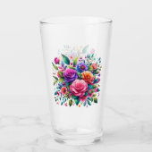 Kleurig Floral design Glas (Voorkant)