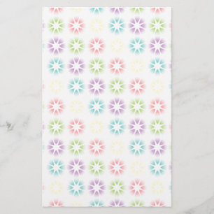 Kleurig floreel patroon briefpapier