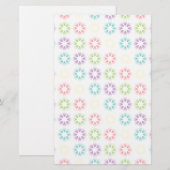 Kleurig floreel patroon briefpapier (Voorkant / Achterkant)