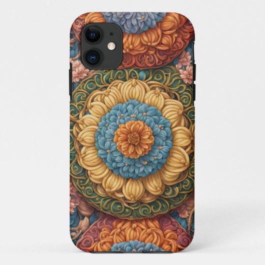 Kleurig floreel patroon Case-Mate iPhone case (Achterkant)