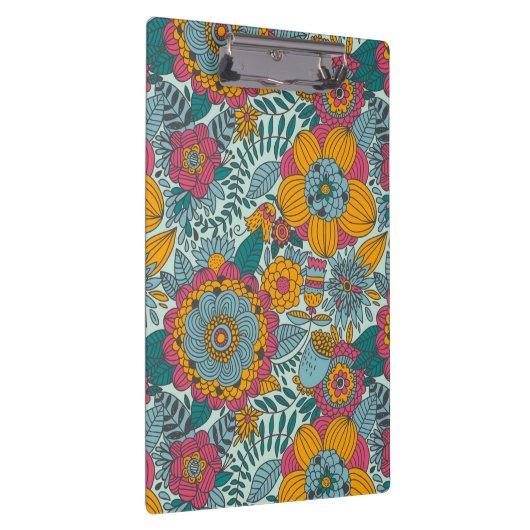Kleurig floreel patroon klembord (Rechts)