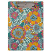 Kleurig floreel patroon klembord (Voorkant)