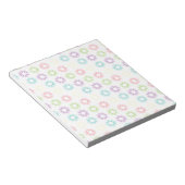 Kleurig floreel patroon notitieblok (Schuin)