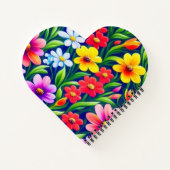 Kleurig floreel patroon notitieboek (Achterkant)