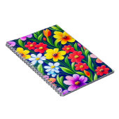 Kleurig floreel patroon notitieboek (Rechterzijde)