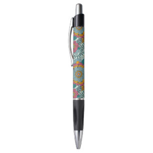 Kleurig floreel patroon pen