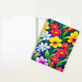Kleurig floreel patroon planner (Display)